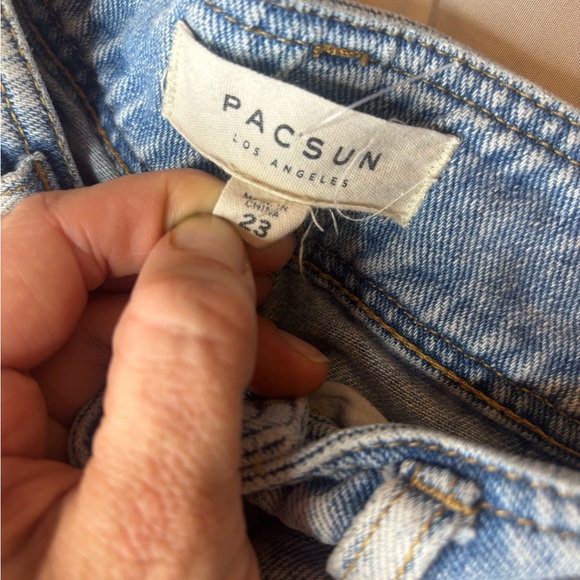 PacSun Light Blue Denim Mini Skirt - Picture 2 of 3